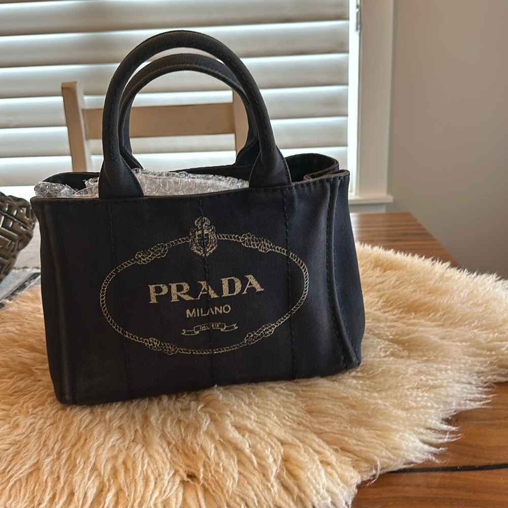 Prada Cana denim in good condition.No flaws but gently used.
